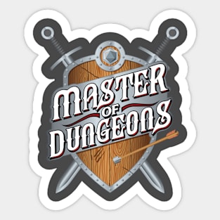 Master of Dungeons Shield Sticker